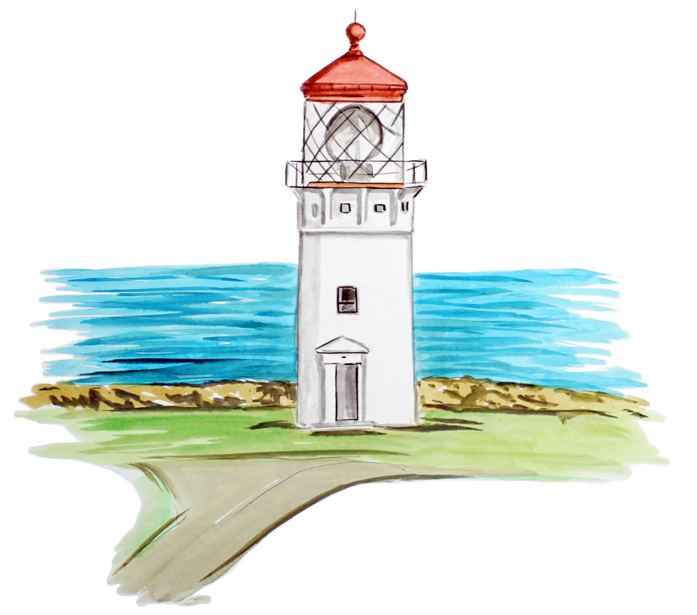 Kiluauea Point Hawaii Lighthouse Decal/Sticker