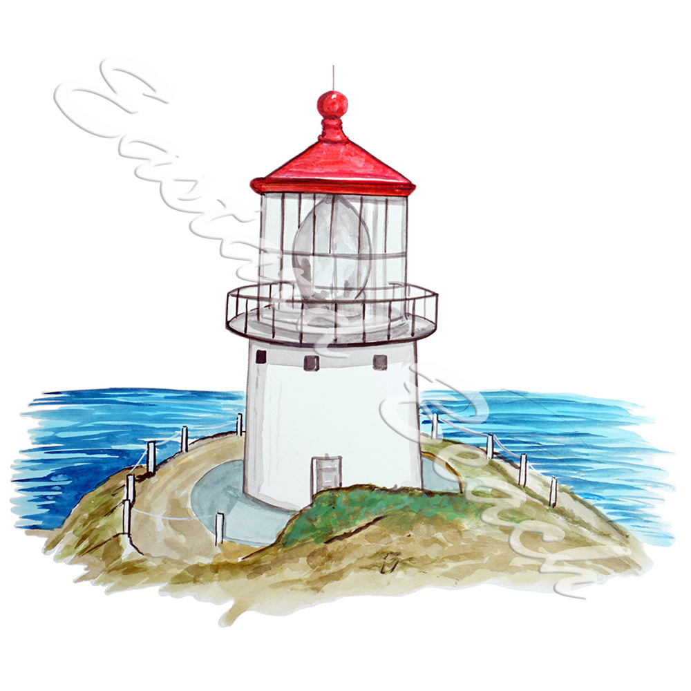 Malcapu'u Hawaii Lighthouse Decal/Sticker