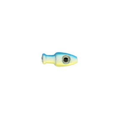 Witch Head 15g Blue White Yellow Lure Head - Click Image to Close