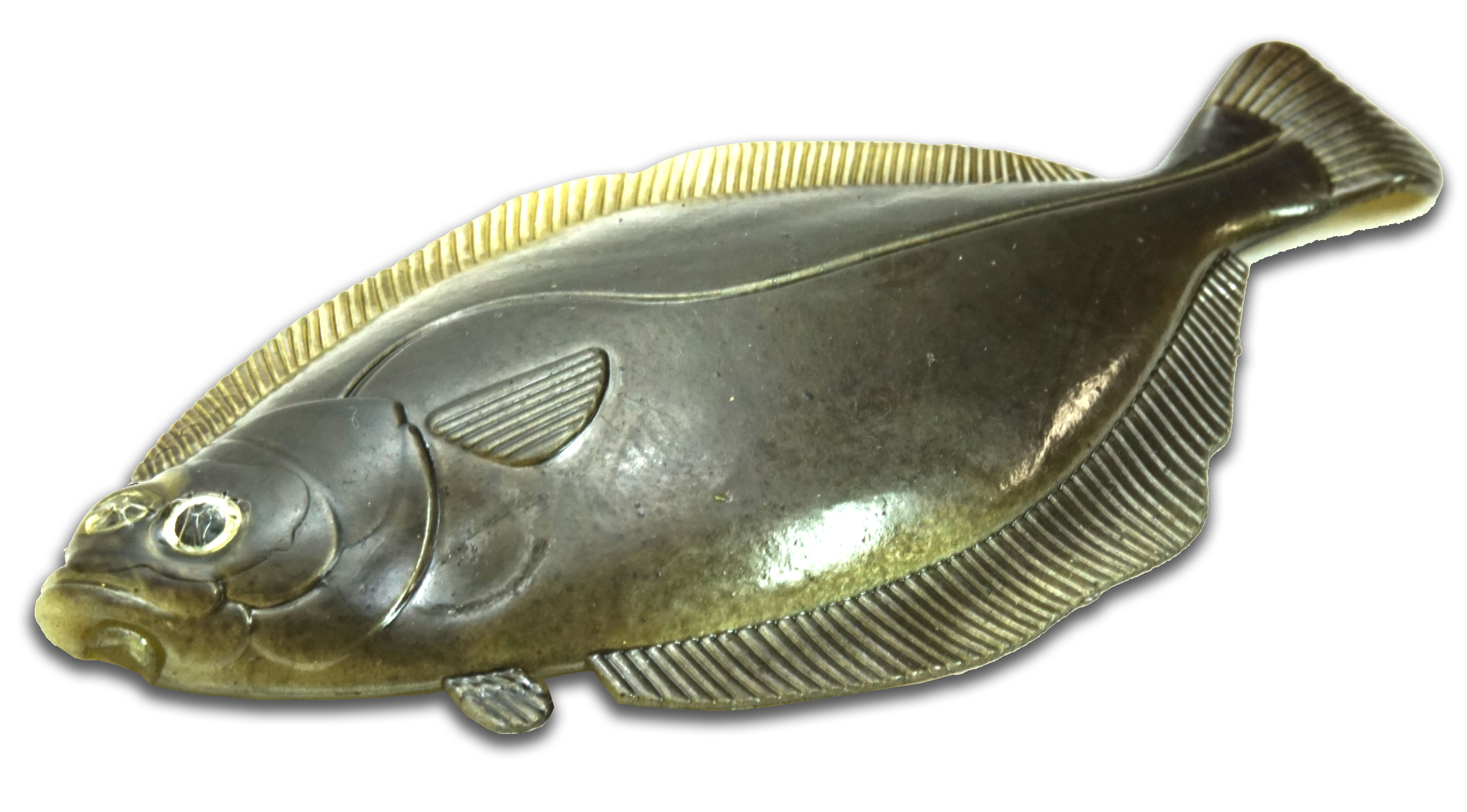 Artificial Flounder 3-3/4" Dark Spotted - Almost Alive Lures - Click Image to Close