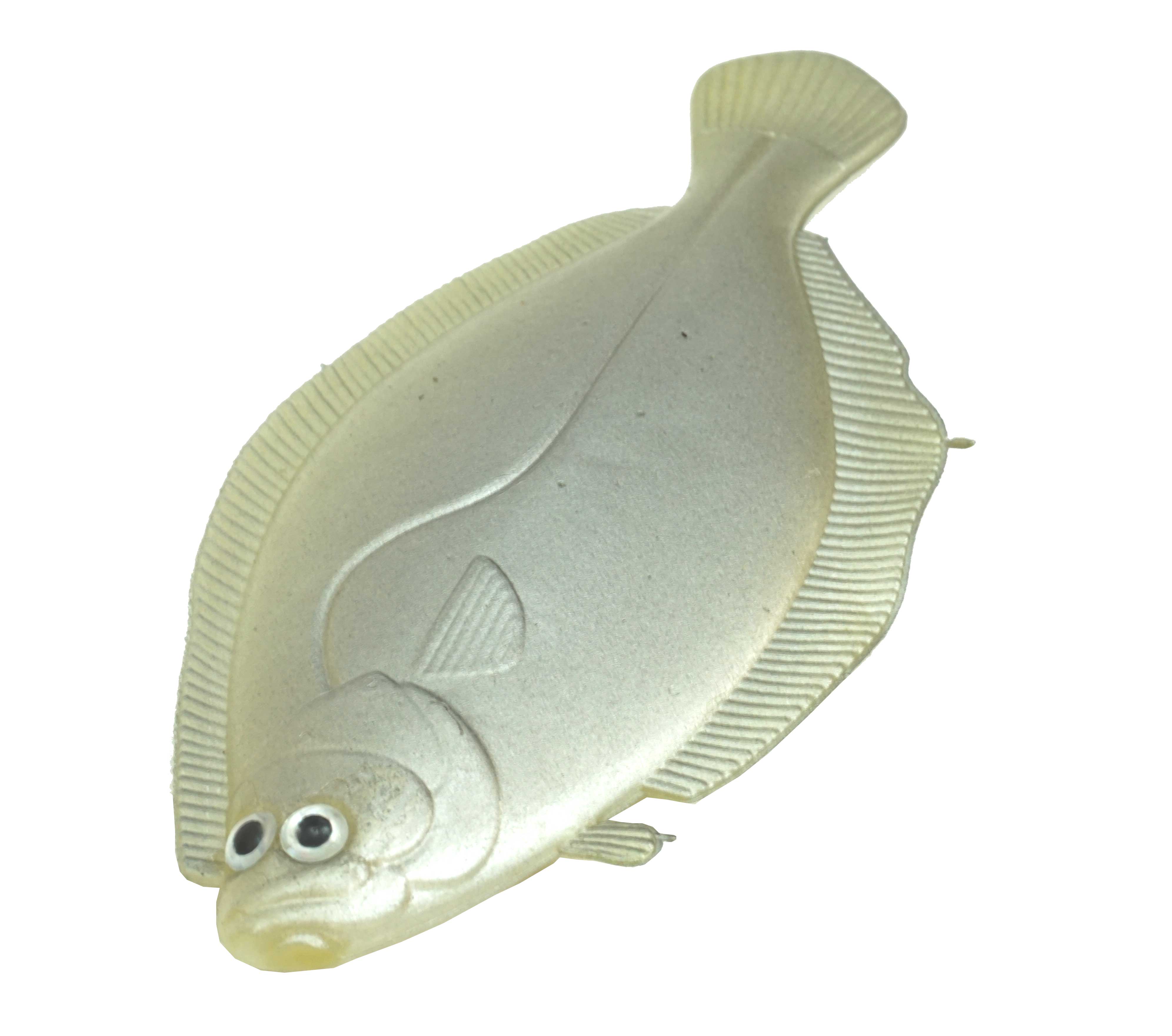 Artificial Flounder 5" Light Gray - Almost Alive Lures - Click Image to Close