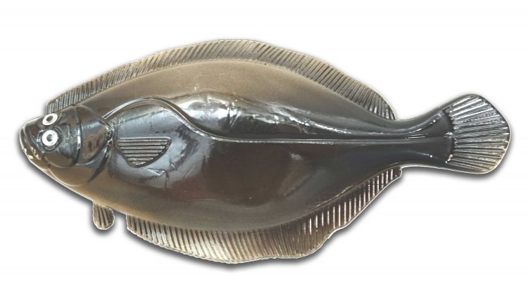 Artificial Flounder 6" Dark Brown - Almost Alive Lures - Click Image to Close