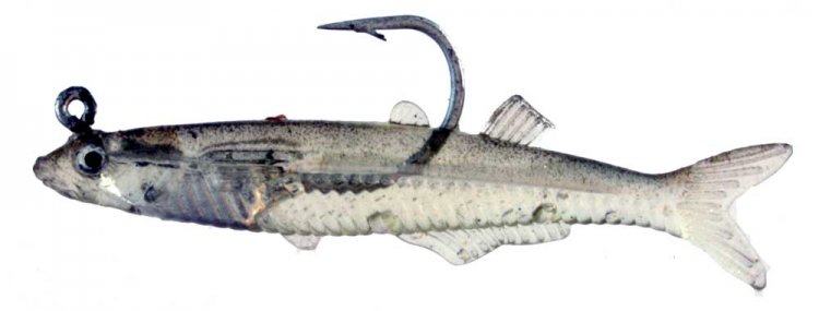 Glass Minnow With Hook, 2.75 Inch, 6 Pack - Click Image to Close
