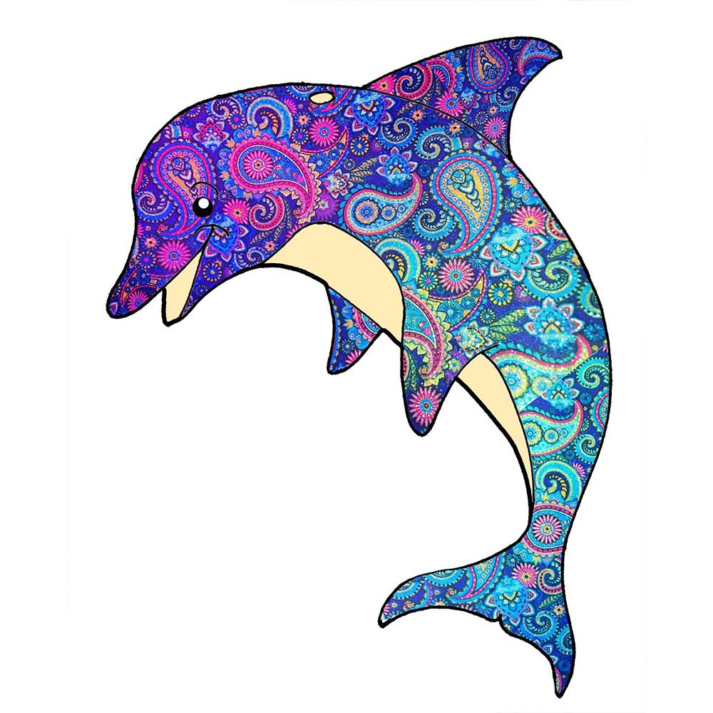 Porpoise Paisley - Purple Decal/Sticker - Click Image to Close