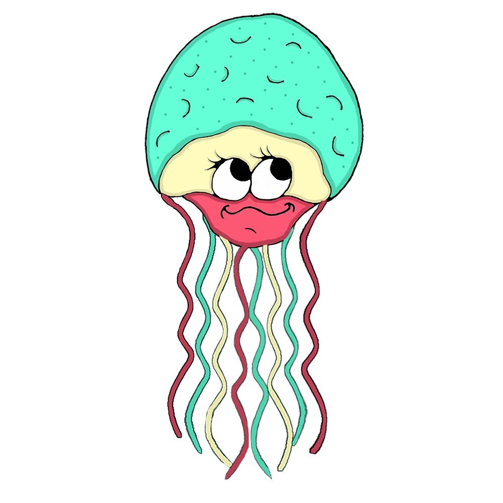 Jamaican Jellyfish Decal/Sticker - Click Image to Close