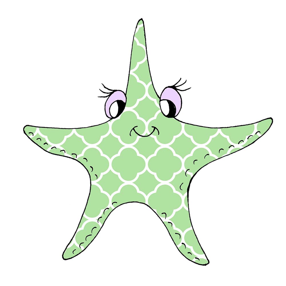 Starfish Decal/Sticker - Click Image to Close