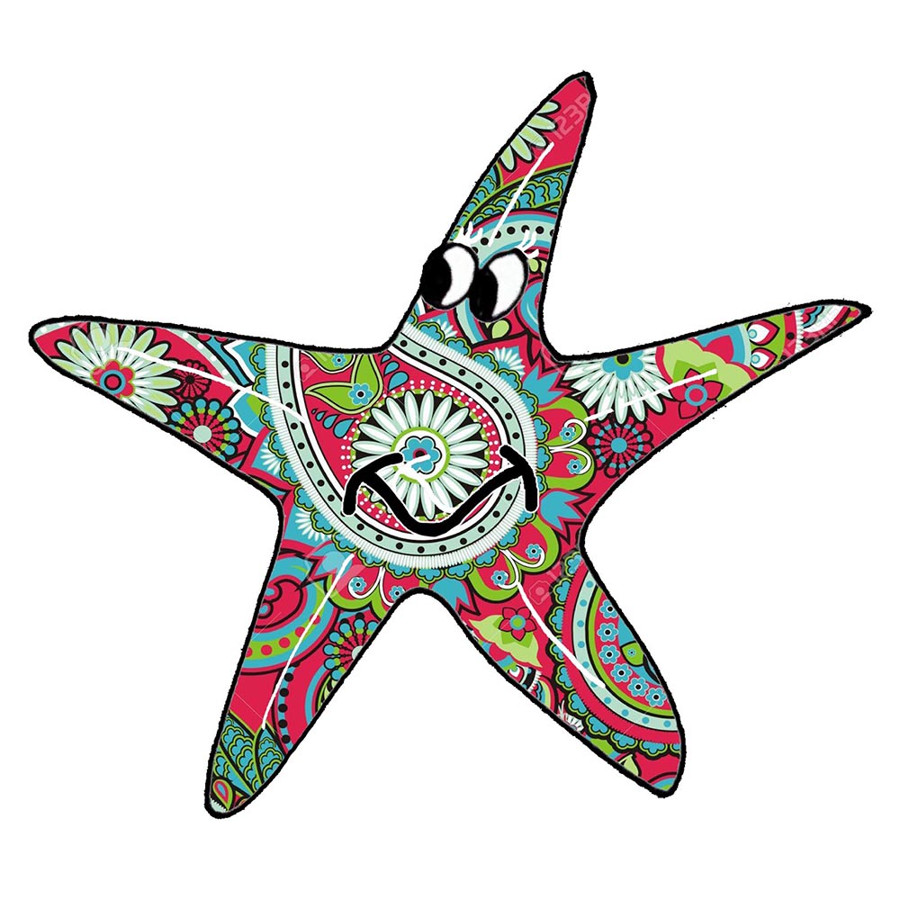 Starfish - Paisley Decal/Sticker - Click Image to Close