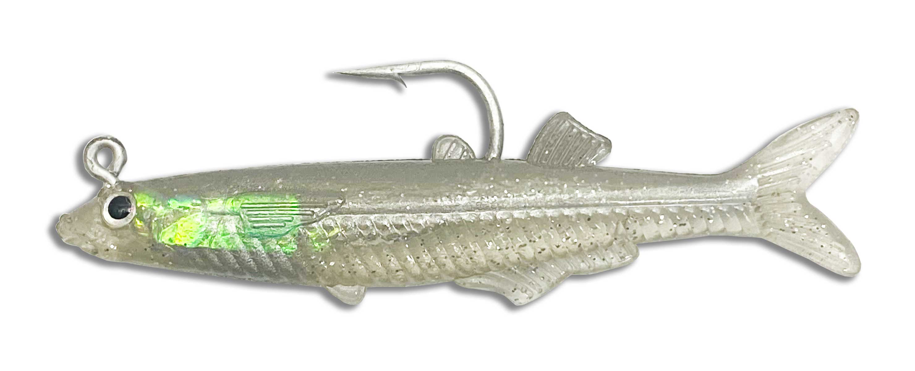Glass Minnow With Hook, 2.75 Inch, 6 Pack