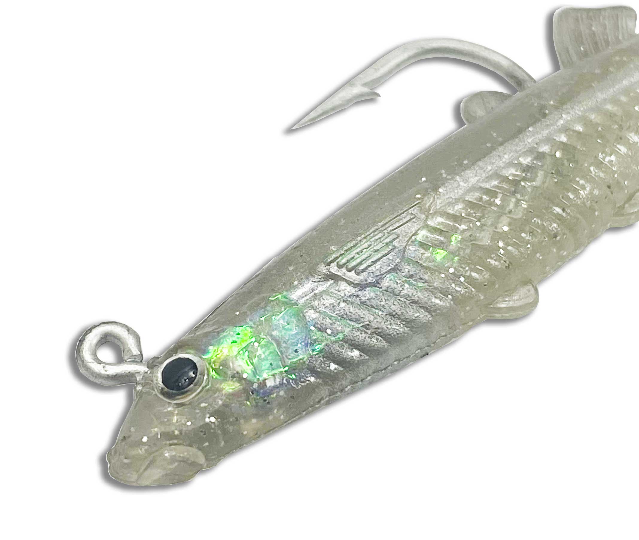 Glass Minnow With Hook, 2.75 Inch, 6 Pack - Click Image to Close
