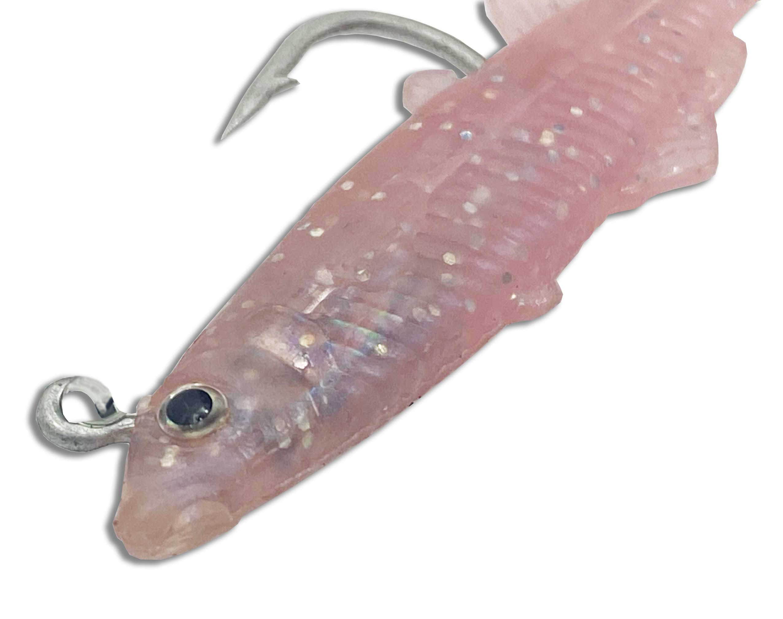 Almost Alive 2.75" Soft Rigged Glass Minnow 6 Pack Purple - Click Image to Close