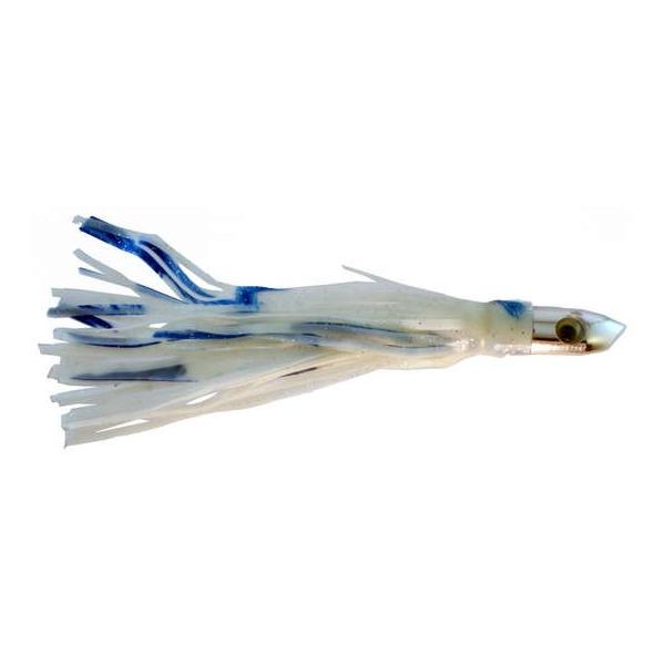 Chrome Shark Trolling Lure, 7 Inch With White And - Click Image to Close