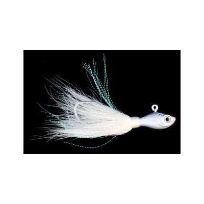 Buck Tail 5.5 Inch Silver And Red 2 Oz. - Click Image to Close