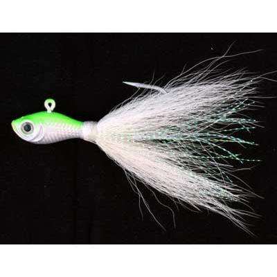 Buck Tail 4.5 Inch Chartreuse And White 1 Oz. - Click Image to Close