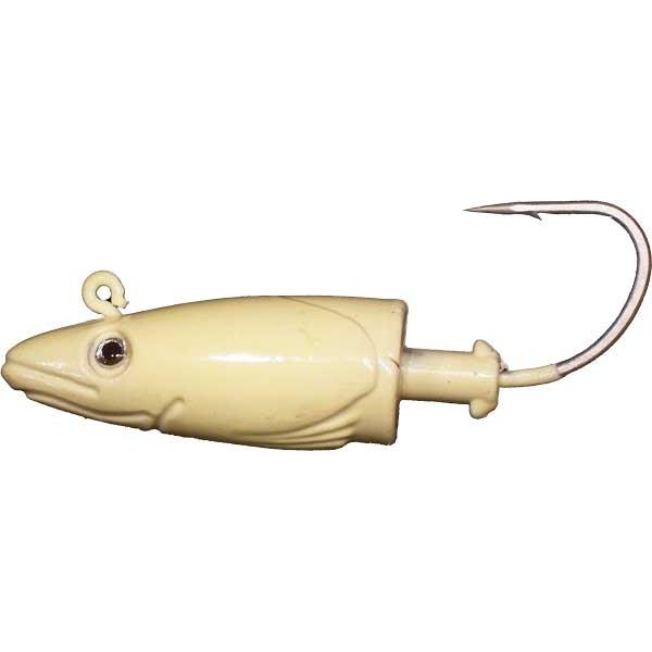 Lead Eel Head with Hook - Almost Alive Lures - Click Image to Close