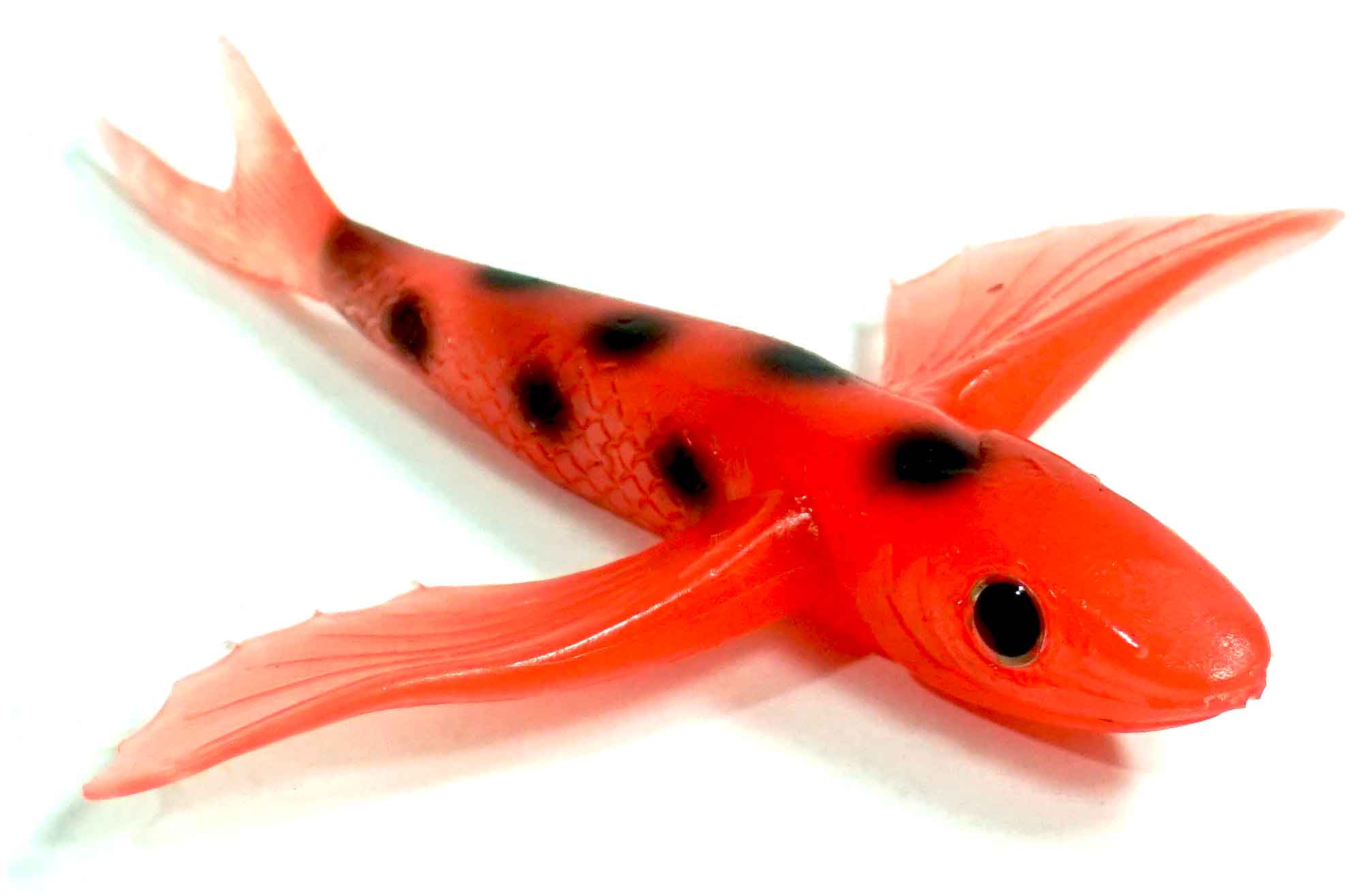Flying Fish Red/Black Dot 4" - Almost Alive Lures - Click Image to Close