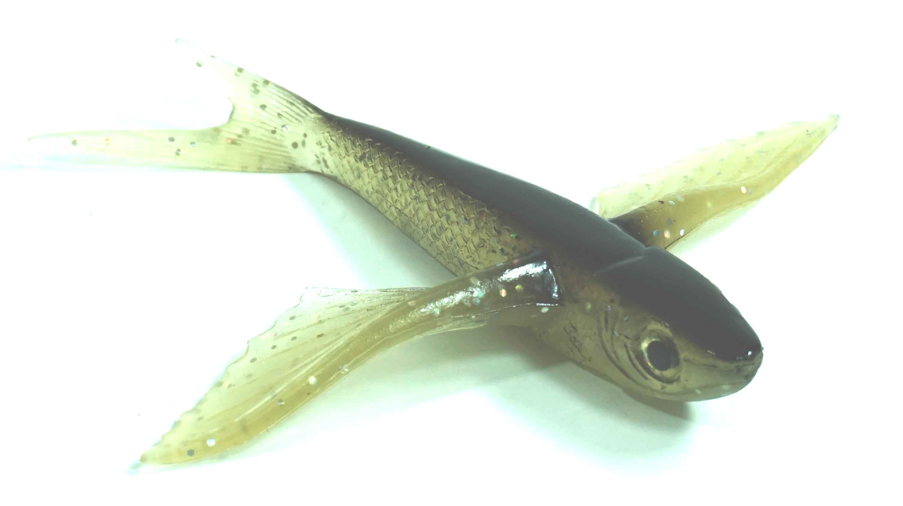Flying Fish Black/Glitter 6" - Almost Alive Lures - Click Image to Close