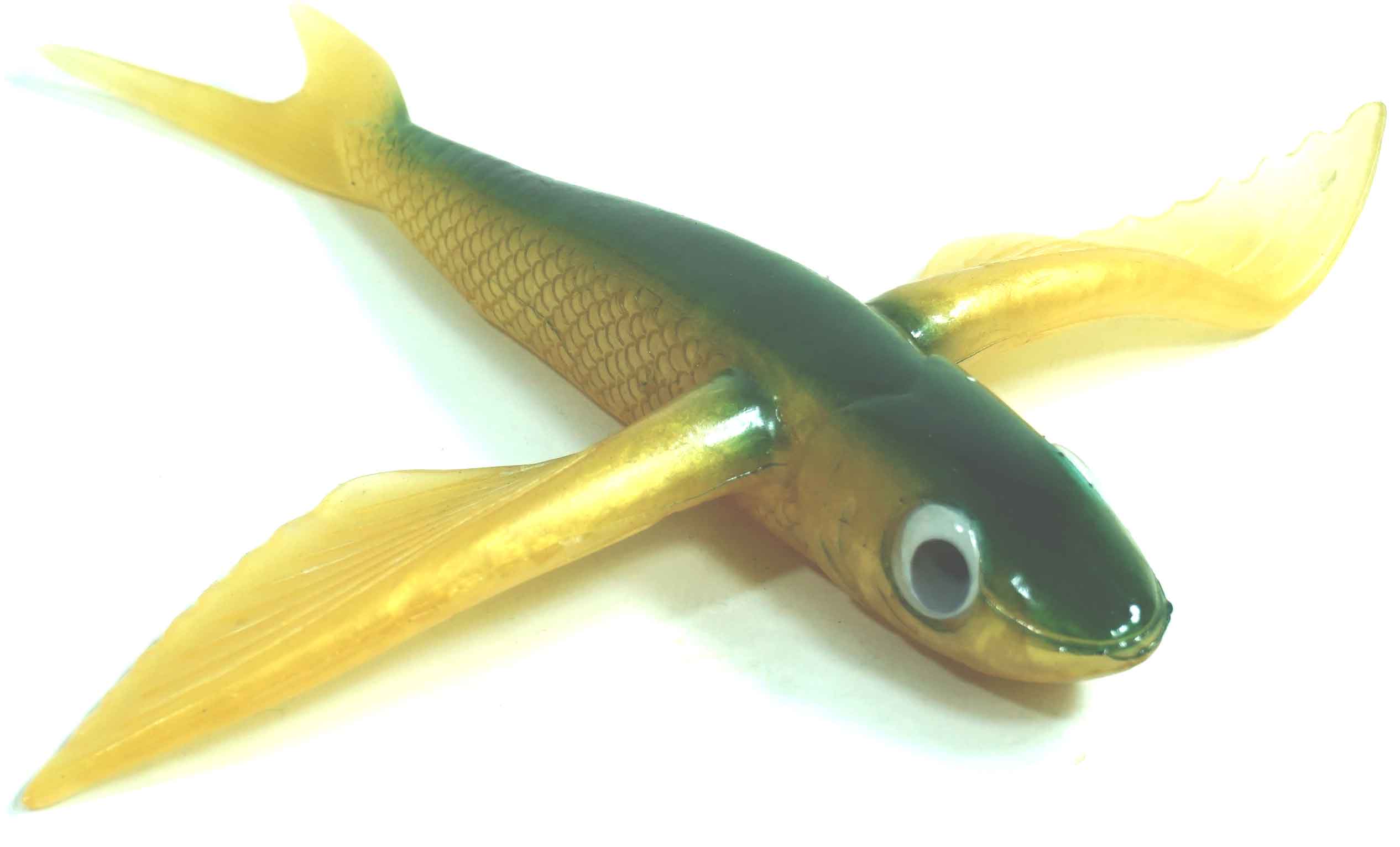 Flying Fish Green/Yellow 8.5" - Almost Alive Lures - Click Image to Close