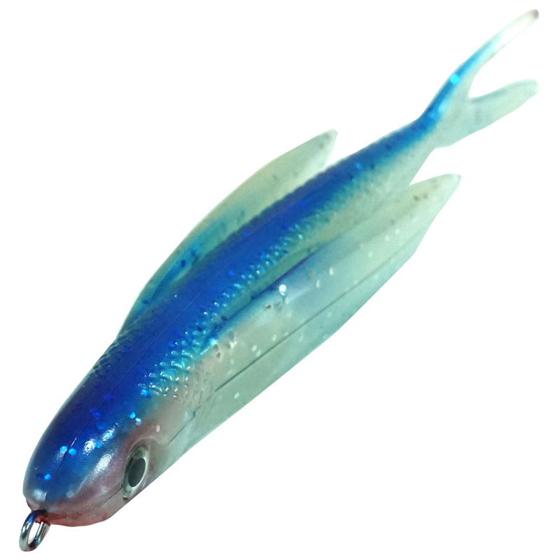 Almost Alive Lures 6 Soft Plastic Flying Fish with Swept Artificial Swept  Wing Flying Fish with Spring Small Blue/White $5.99 [AAFFSB633S] - $5.99 :  Almost Alive Lures, The best there ever was.
