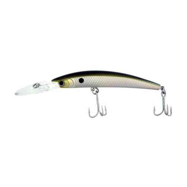 Deep Runner Hard Bait, Green And Silver - Click Image to Close