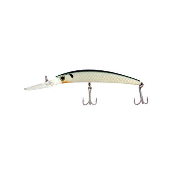 Deep Runner Hard Bait, Green And White - Click Image to Close