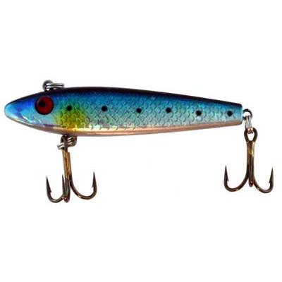 Top Water Bait, Blue Body With Spots, Yellow Gil - Click Image to Close