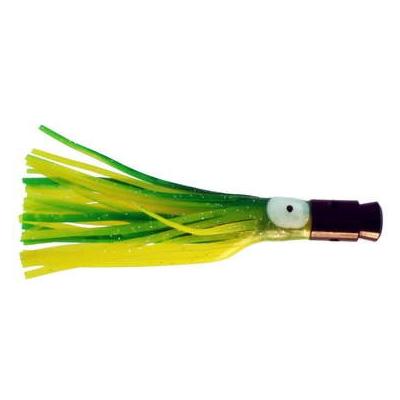 Jet Head Black Trolling Lure 5 Inch With Green And
