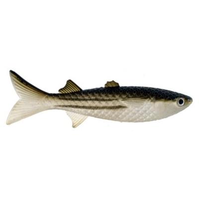 Artificial Mullet 8" Striped 2 Pack - Almost Alive Lures - Click Image to Close