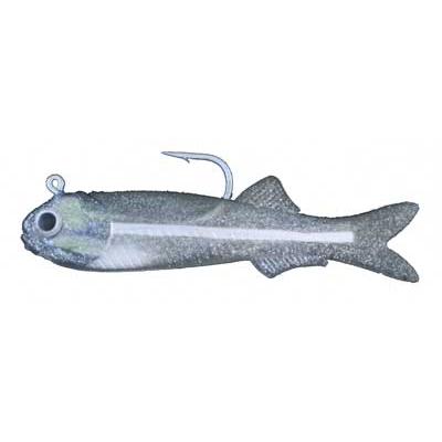 Almost Alive 6 Pack 4" Soft Bay Anchovy Rainfish Lure Glitter - Click Image to Close