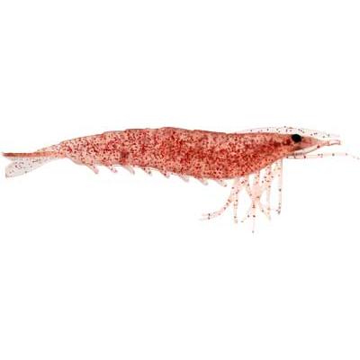 Artificial Shrimp 4-1/4" Red Flake 4 Pack - Almost Alive Lures - Click Image to Close