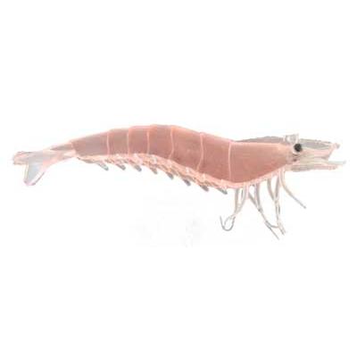 Artificial Shrimp 4-1/4" Red Flake 4 Pack - Almost Alive Lures - Click Image to Close