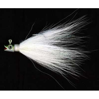 Smiley Buck Tail 4.5 Inch 3/4 Oz Green And Silver - Click Image to Close