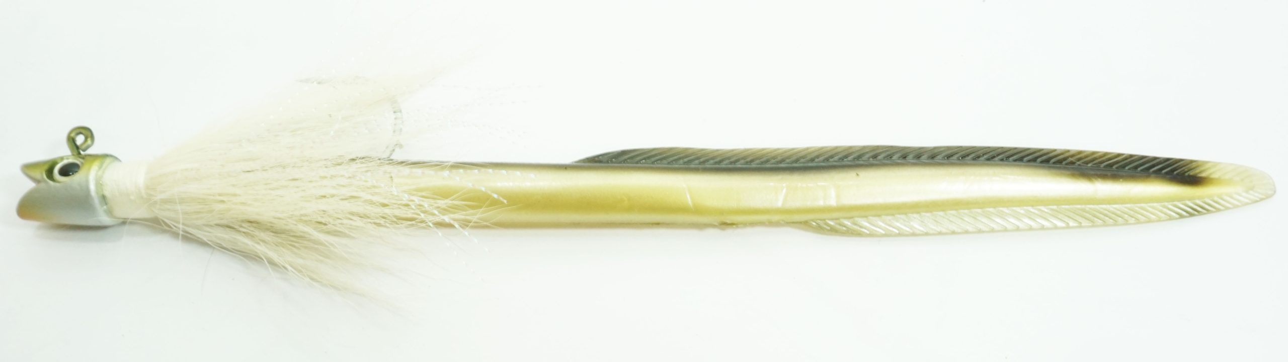 Smiling Bucktail Jig and Eel Eel Color Head 2oz