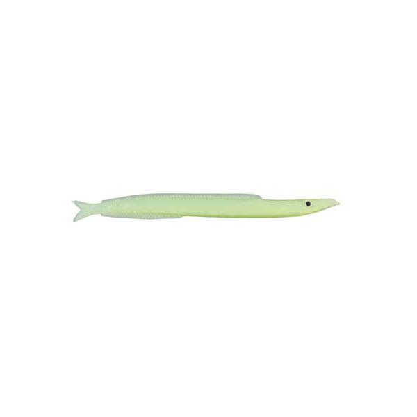 Sand Eel, 5 Inch 3 Pack, Pale Green color, Almost Alive