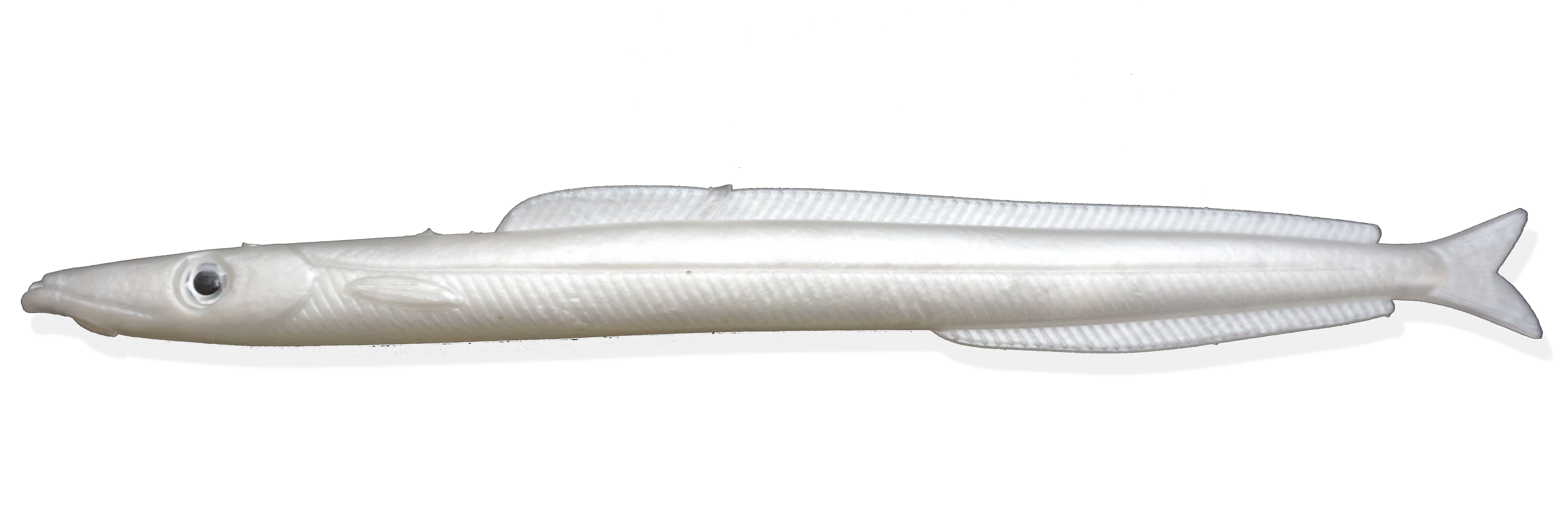 Artificial Sand Eel 9" Ghost 3 Pack - Click Image to Close