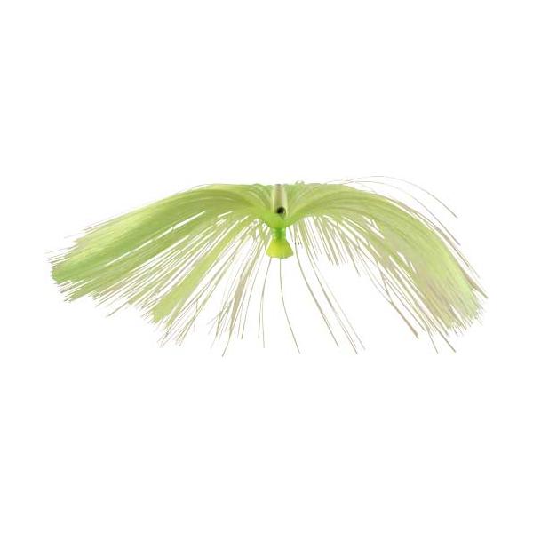 Witch Lure, Glow Bullet Head, 23g, With 7 Inch Chartreuse Hair - Click Image to Close