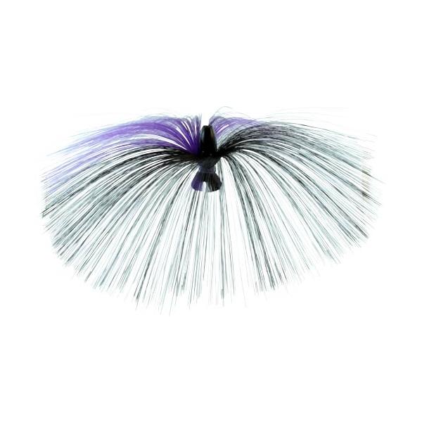 Witch Lure, Black Bullet Head, 60g, With 7 Inch Purple, Black Ha