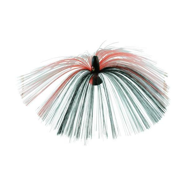 Witch Lure, Black Bullet Head, 60g, With 7 Inch Red, Black Hair - Click Image to Close