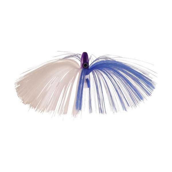 Witch Lure, Purple Bullet Head, 95g, With 7 Inch Blue, White Hai - Click Image to Close