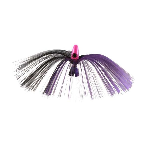 Witch Lure, Hot Pink Bullet Head, 95g, With 7 Inch Purple, Black - Click Image to Close