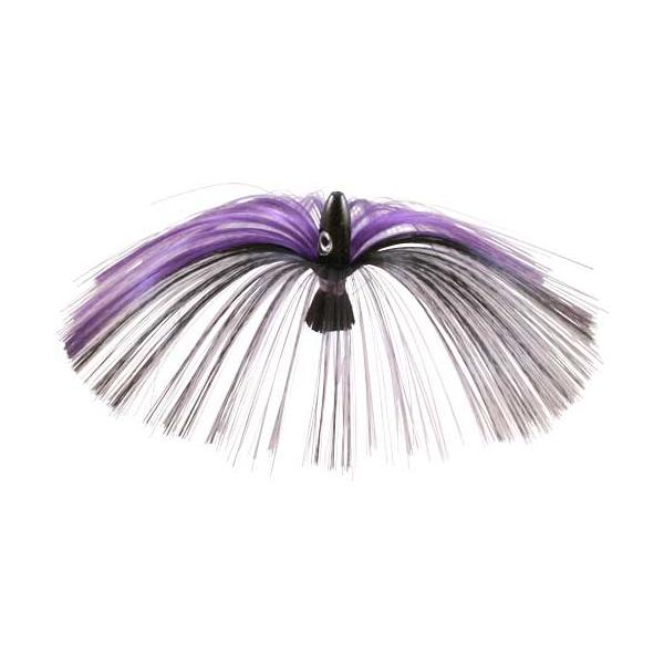 Witch Lure, Black Bullet Head, 95g, With 7 Inch Purple, Black Ha - Click Image to Close