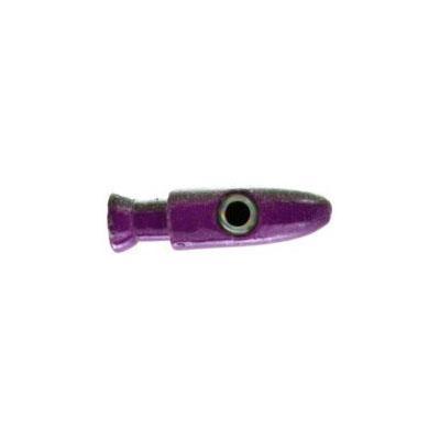 Witch Lure, Purple Bullet Head, 23g, With 7 Inch Red, Black Hair