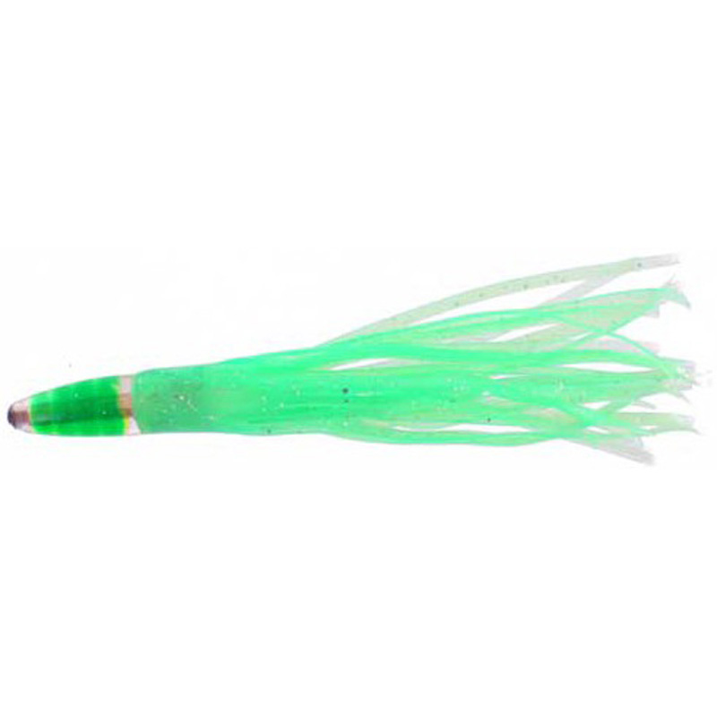 Bullet Head Trolling Lure, Green 7 Inch - Click Image to Close