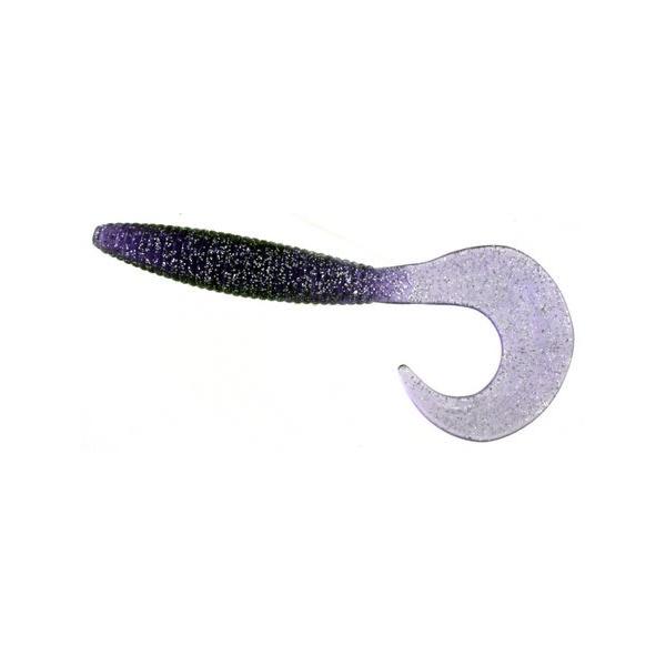 Curly Tail Grub 6 Inch Purple - Click Image to Close