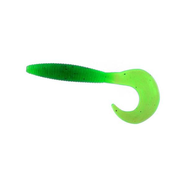 Curly Tail Grub 6 Inch Green - Click Image to Close