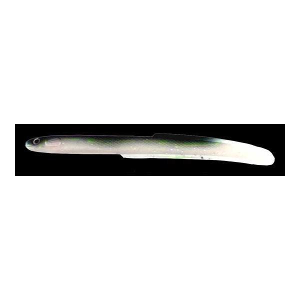 Almost Alive Lures 6 Pack 5.5" Plastic Eel Green Black White