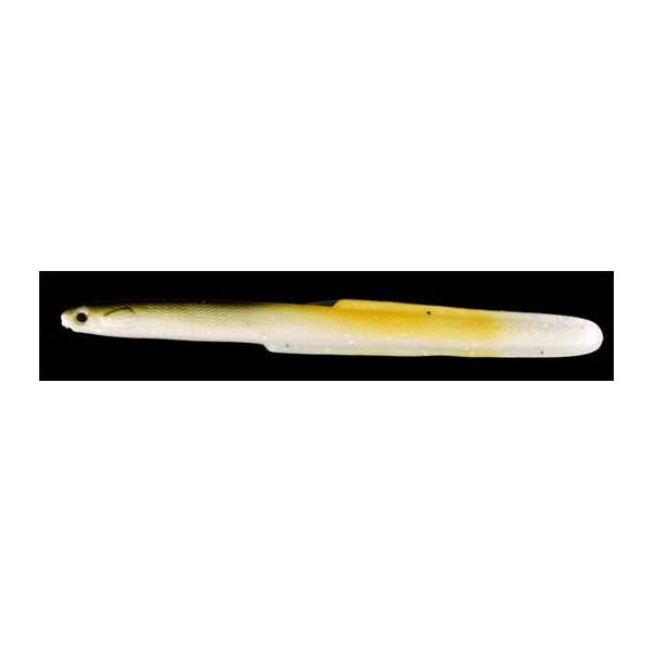 Almost Alive Lures 6 Pack 5.5" Soft Plastic Eel Yellow White