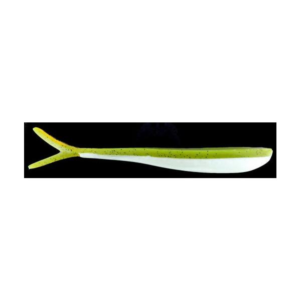 Almost Alive Lures 10" Shad Split Tail Bait Chartreuse Ppr Prl - Click Image to Close