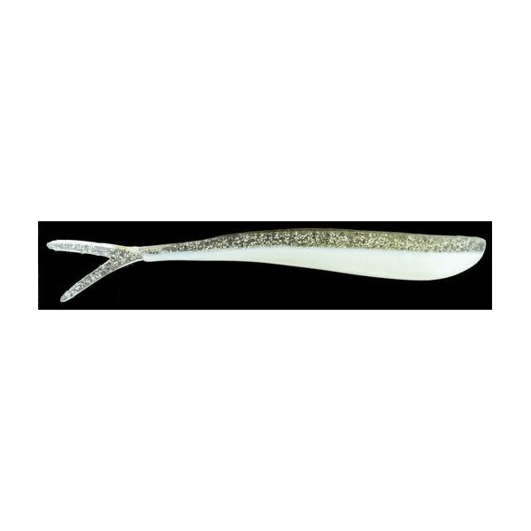 Almost Alive Lures 10" Soft Shad Split Tail Bait Silver Pearl - Click Image to Close