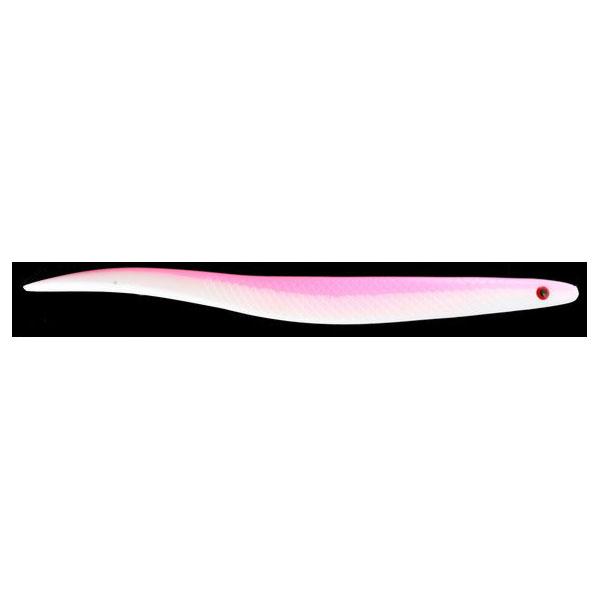 Almost Alive Lures 12" Fishing Bait Slug Eel Worm Pink White - Click Image to Close