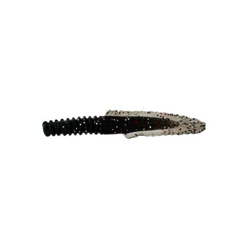 Almost Alive Lures 5 Pack 4.5" Ring Worm Eel Tail Bait Black